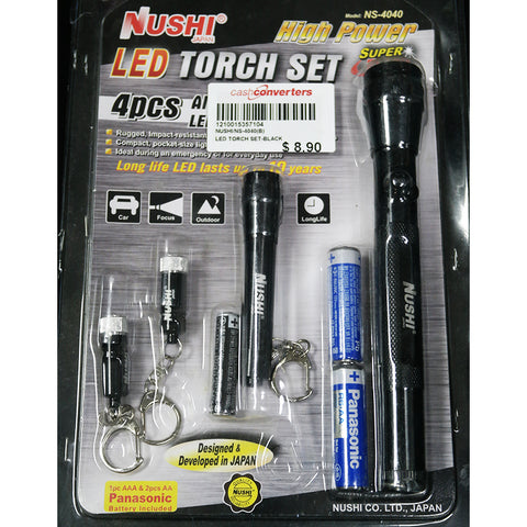 LED TORCH SET-BLACK (Toa Payoh)