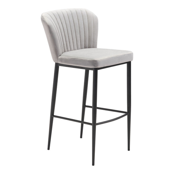 Zuo Modern Tolivere Bar Chair (Set of 2) Gray - 101177