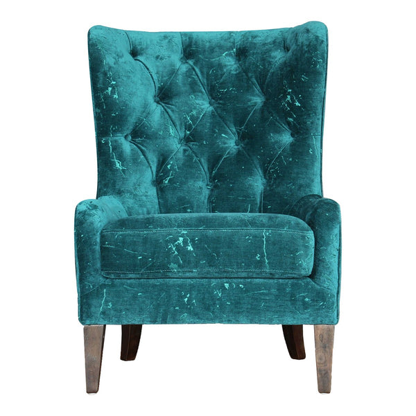 Moe's Home Collection Arya Arm Chair Blue Green - FN-1038-16