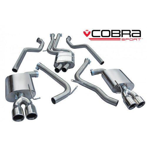AU57 Cobra Sport Audi S5 3.0 TFSI Non Resonated Cat Back Exhaust System