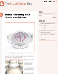 beautiful jobs.ie blog post on MuMe brush cleanser