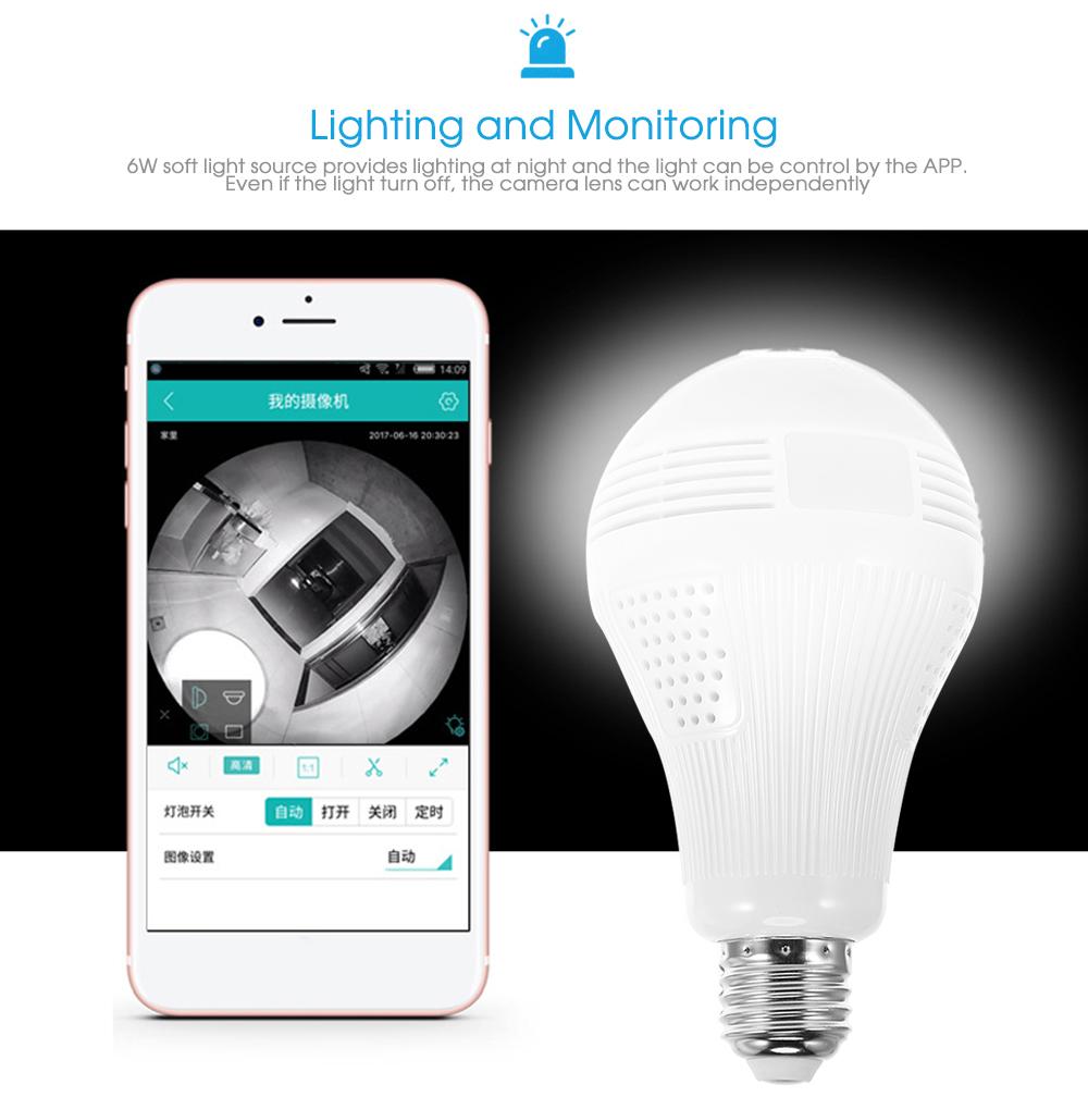 360° SMART HOME LED BULB CAMERA 