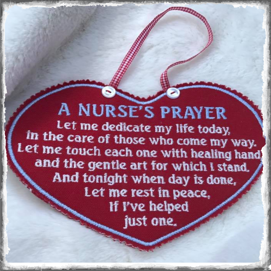 Agd 2590 Nurses Prayer Large Sizes Only Amazin Grace Designs