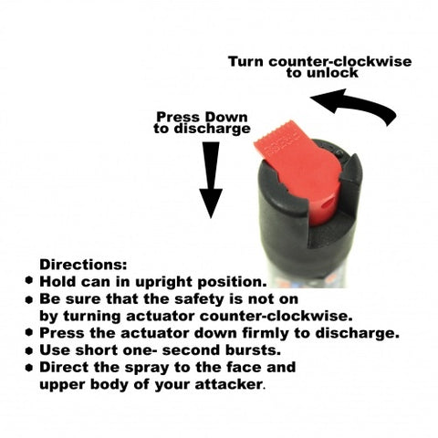 defense divas pepper spray locking safety twist cap