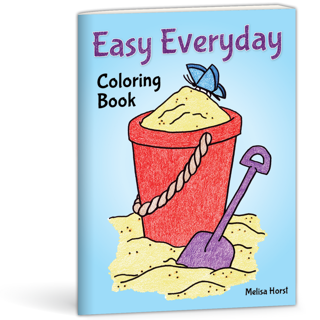 Christian Light Publications Easy Everyday Coloring Book by Melissa