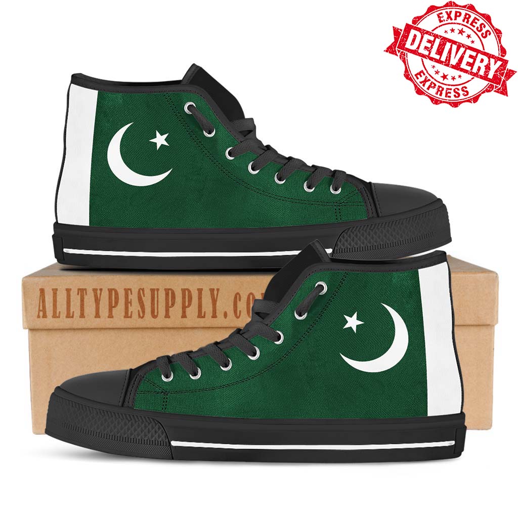 Pakistan National Flag - High \u0026 Low Top 