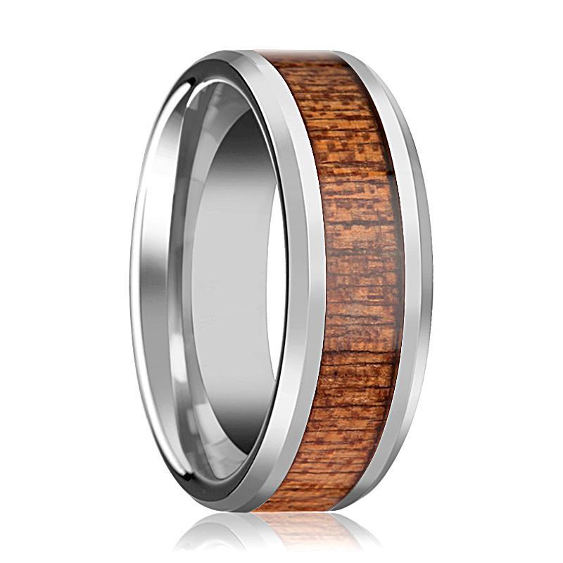 Wood ring sapele with copper inlay
