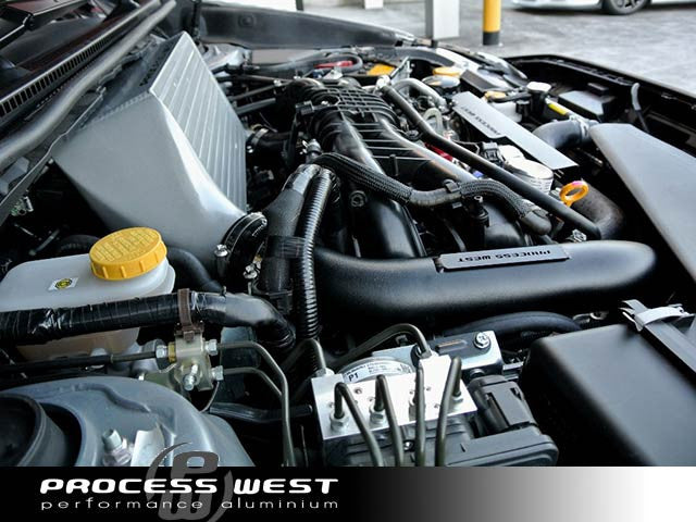 Process West - Verti-Cooler Intercooler Kit (WRX VA 15-20) - Black Core