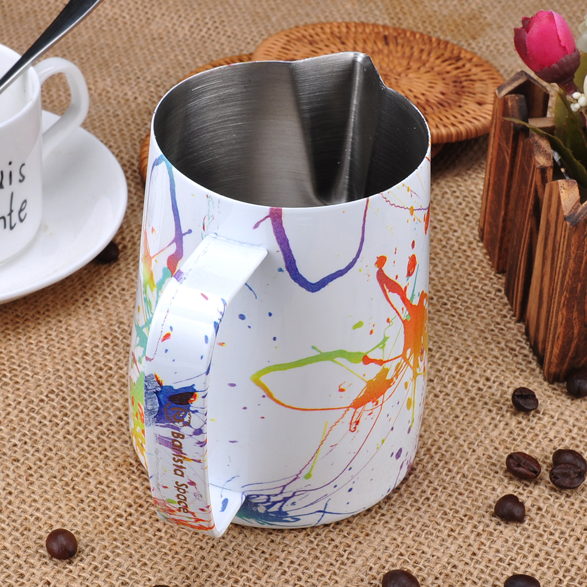 latte art milk pitcher