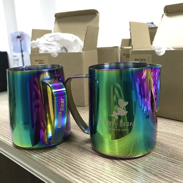 Custom BaristaGear milk pitcher