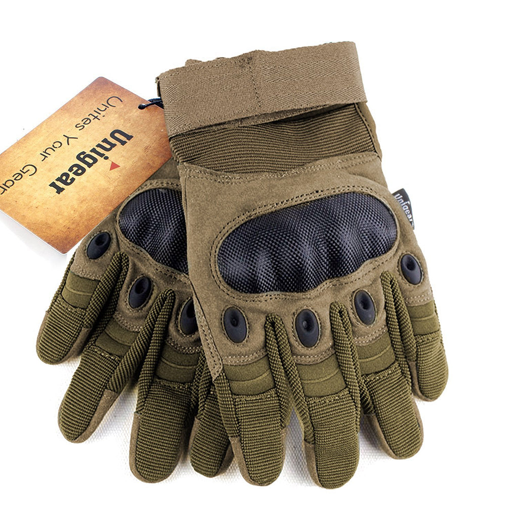 Ultrafun Unisex Motorcycles Cycling Gloves Touch Screen Full Finger Gloves Hard Knuckle Tactical Military Combat Training Shooting Outdoor Gloves 