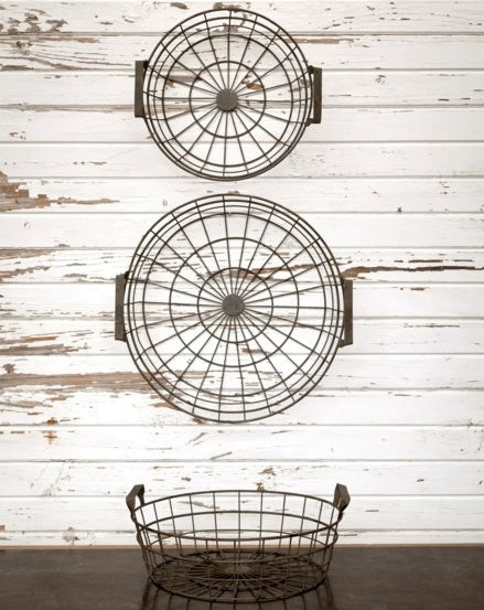 Shallow Wire Basket, Set of 3