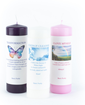 energy cleanse, love and  forgiveness candle set!
