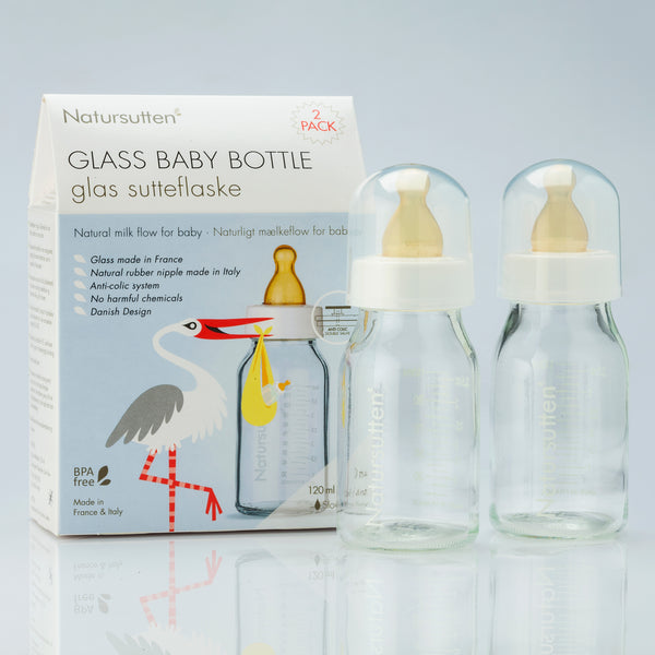Natursutten Glass Baby Bottle 110ml (2 
