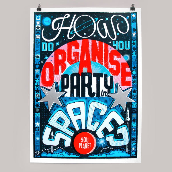 Party in Space print by Andy Smith