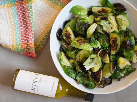 garlic roasted brussel sprouts 