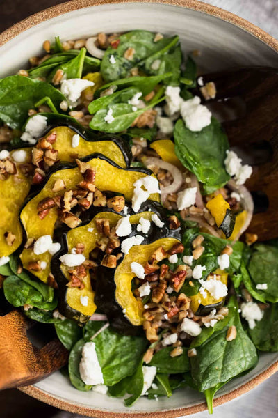 roasted acorn squash salad fall recipes