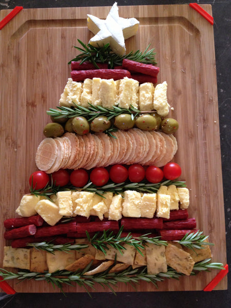 holiday appetizer antipasto cheese plate