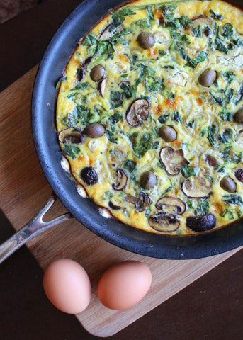 recipes to prevent food waste spring frittata