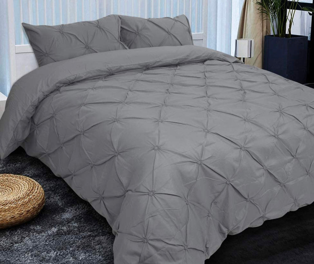 4 Piece King Bed Duvet Cover & Weighted Blanket (104” x 88