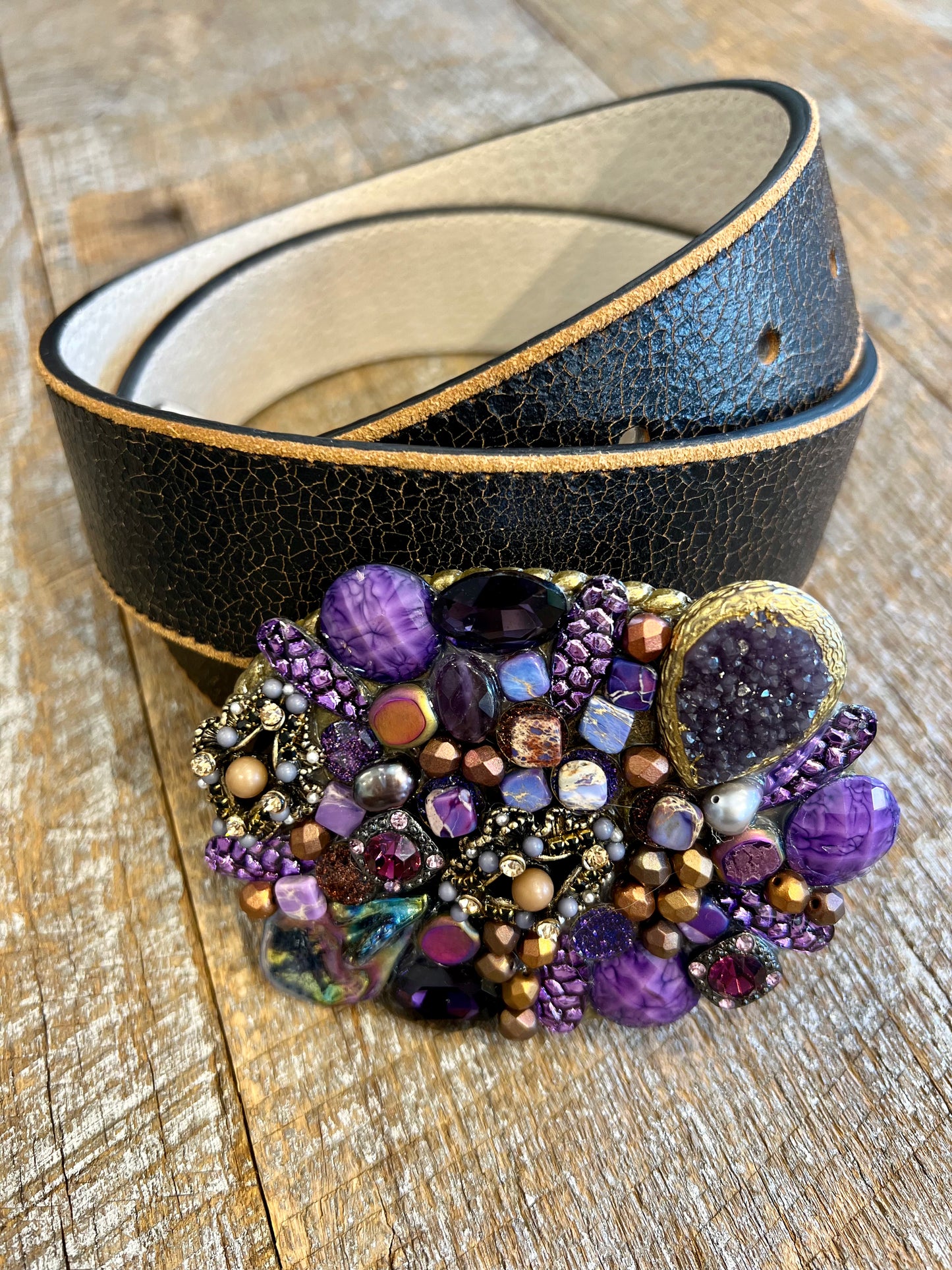 Belt Buckle / Mosaic Purple
