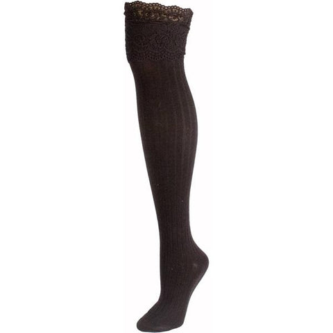 Knee High Lace Boot Socks