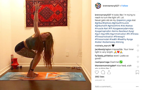 Hot yoga mat 