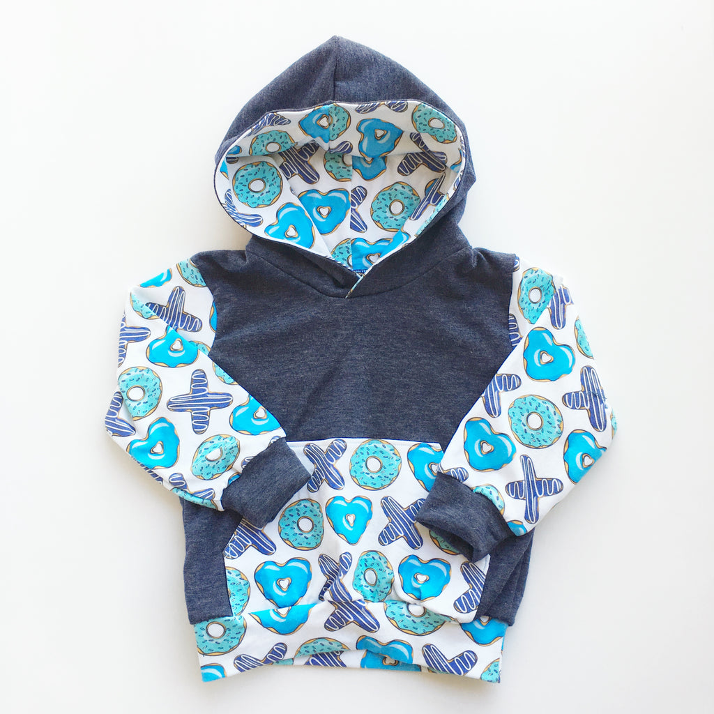 blue donut hoodie