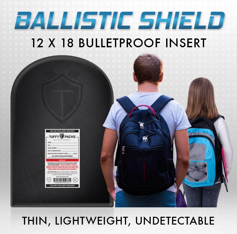 TuffyPacks 12&quot;x18&quot; Level IIIA Bulletproof Backpack Insert – Bulletproof Zone