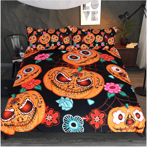 orange kids bedding