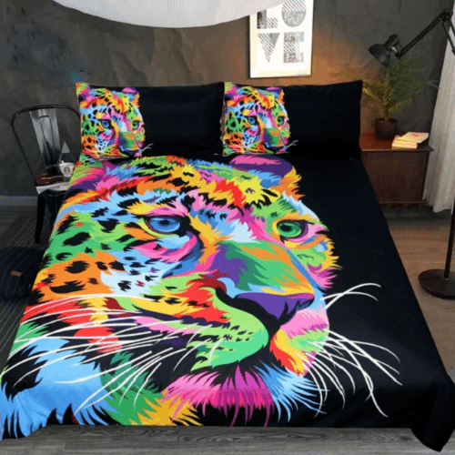 Colorful Leopard Duvet Cover Set Jesmine Australia