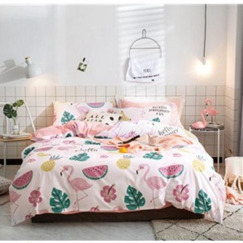 Flamingo Watermelon Print Duvet Cover Jesmine Australia