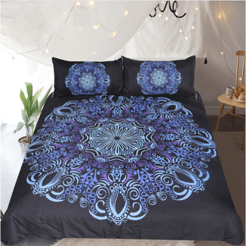 Mandala Blue And Purple Bedding Set Jesmine Australia