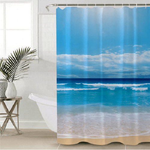 beach shower curtain