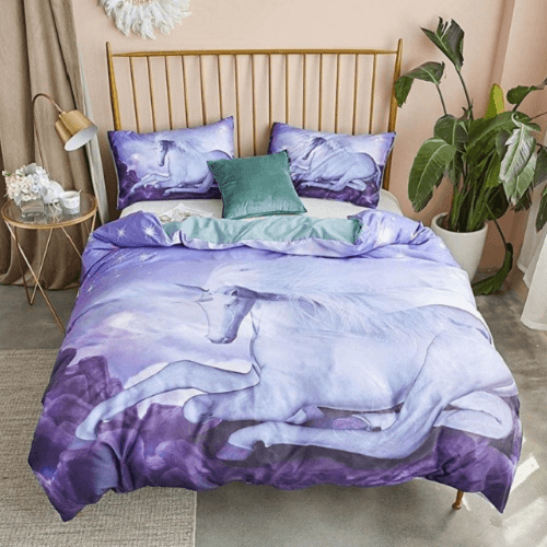 Purple Unicorn Duvet Cover Set Jesmine Australia