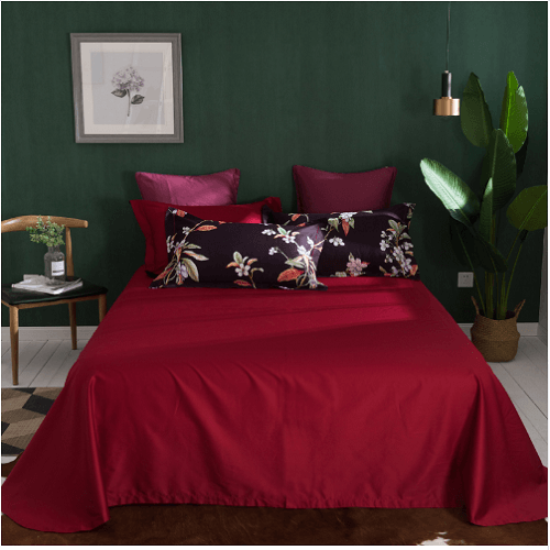 Simple Floral Dark Brown Bedding Set Jesmine Australia