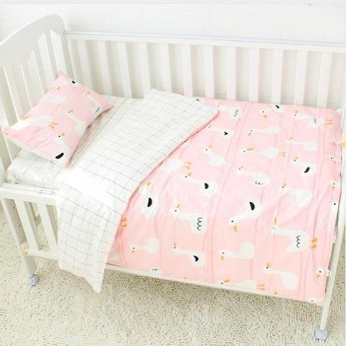 White Ducks Pattern Baby Bedding Set Jesmine Australia