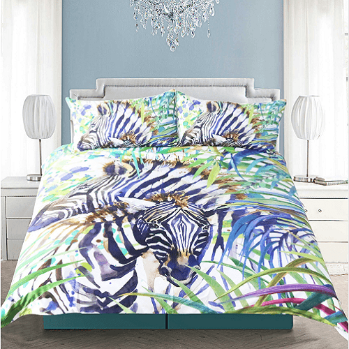 Zebra Duvet Cover Set Watercolor Jesmine Australia