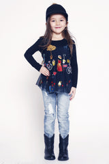 Hannah banana jeans, cute girls' jeans, girls' distressed jeans