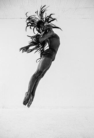 Kevin Tate - Gallery Ambassador for I Dance Contemporary (black and white photo)