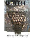 Back view Elastic netting closure with strap all of our boardbags come standard with this mottai surf