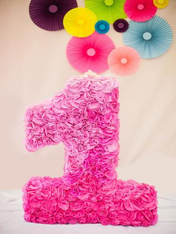 Birthday Background Pink Backdrops One Year Old Backdrop J04964