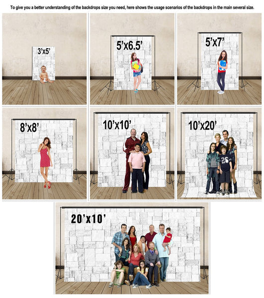 backdrops size chart 