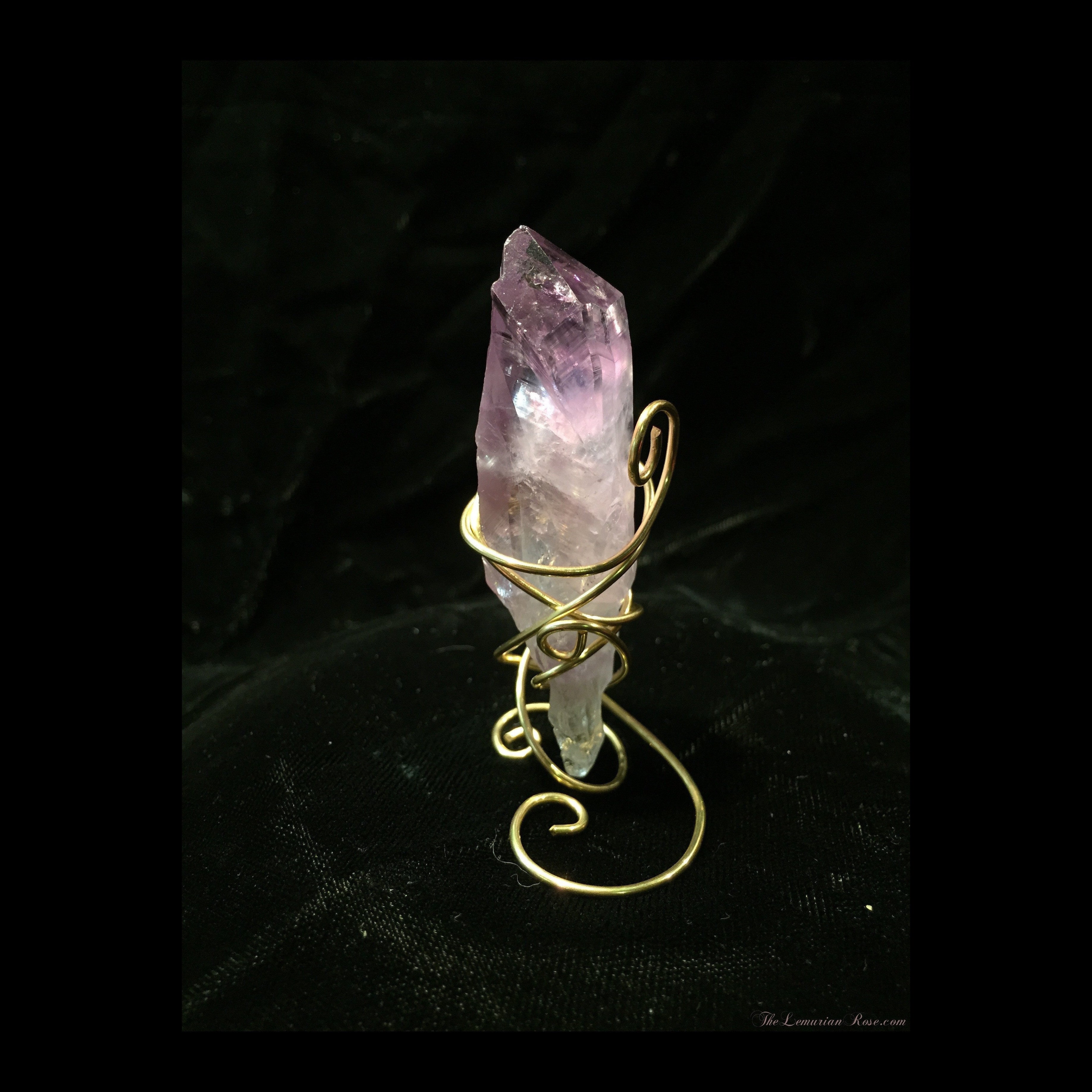 Amethyst Point with Stand-Amethyst Point-The Lemurian Rose