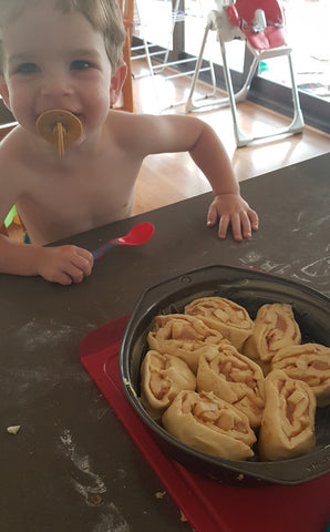 Baking Thermomix Apple & Cinnamon Scrolls by Scarlett Tippy Toes 