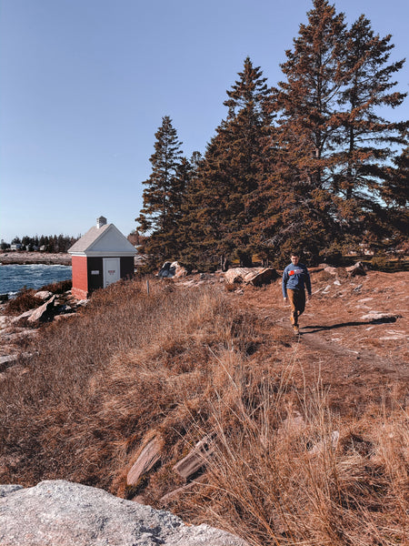 The trail along the coast of pemaquid, Maine