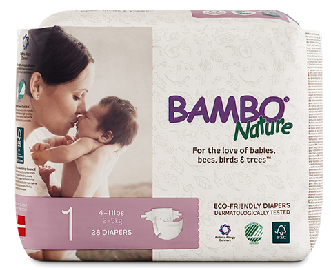 Bambo Nature Eco-Friendly Baby Diaper Size 1