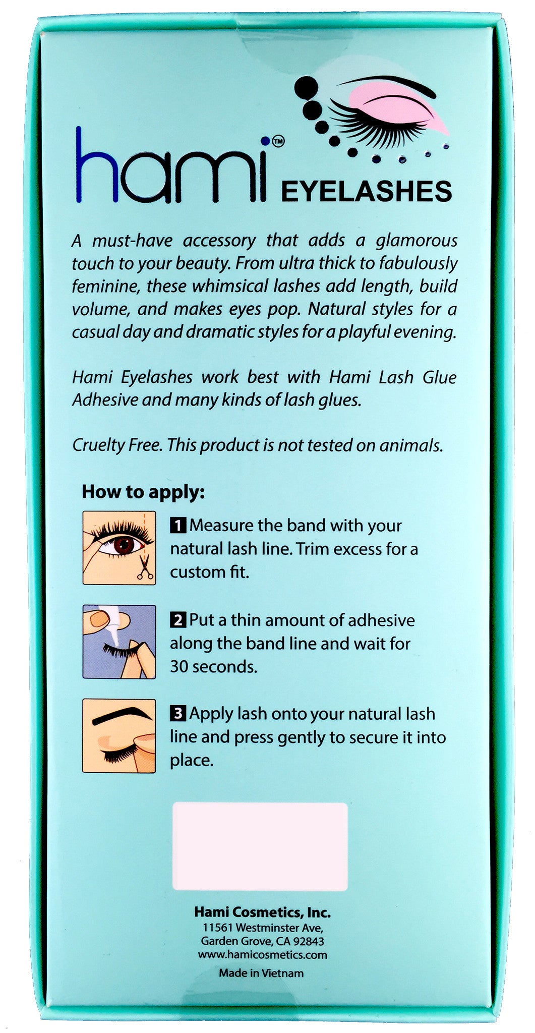 Hami Cosmetics - Eyelashes - Black #16