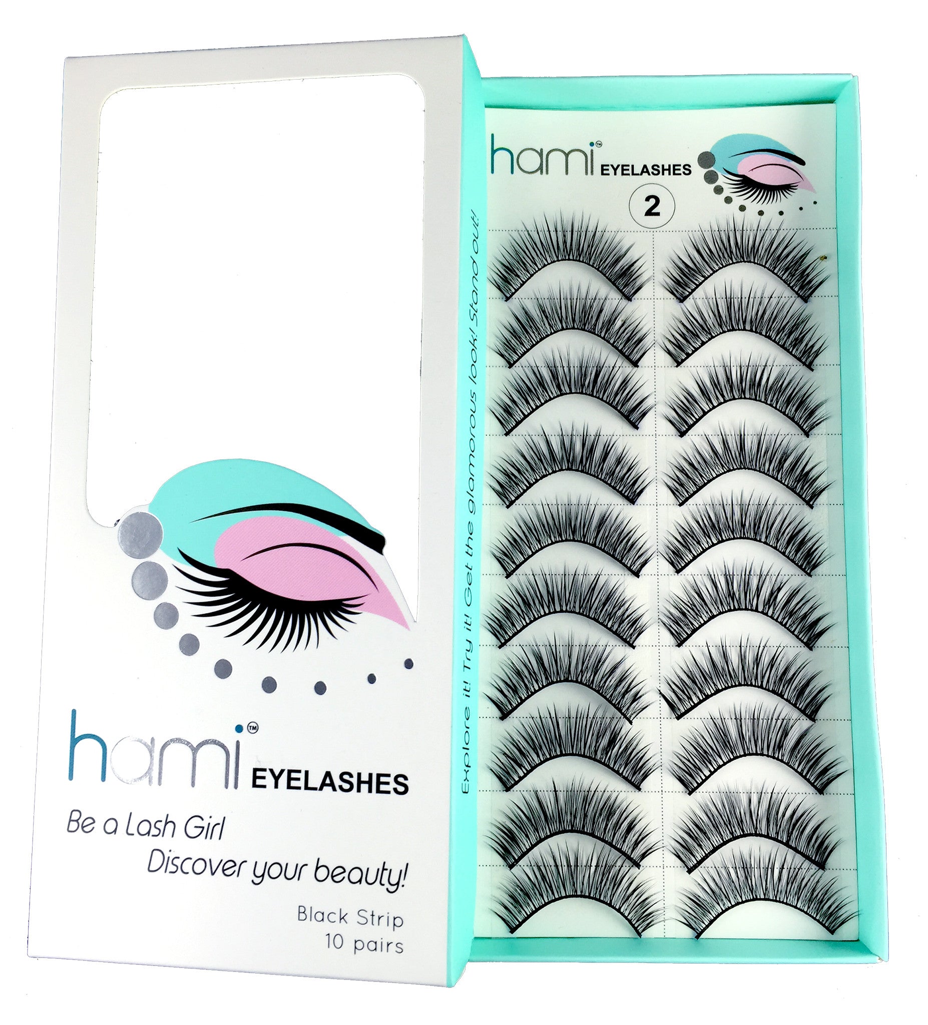 Hami Cosmetics - Eyelashes - Black #06