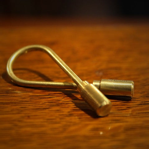 Tooled Brass Key Ring (LEO Design)